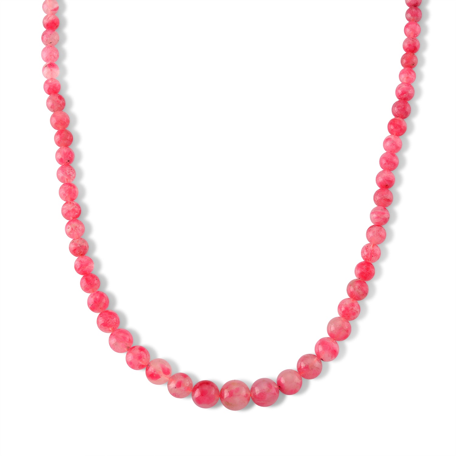 D'Joy Sakura Rhodochrosit Halskette ca. 50 cm 316L Edelstahl ca. 300.00 ct