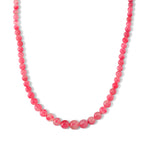 D'Joy Sakura Rhodochrosit Halskette ca. 50 cm 316L Edelstahl ca. 300.00 ct