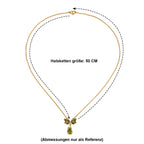 EVER TRUE AA Natürliche Peridot Halskette ca. 50 cm 950 Kupfer ca. 1.80 ct