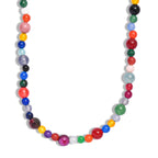 Mehrfarbig Edelsteine Halskette 127 cm ca. 250.00 ct