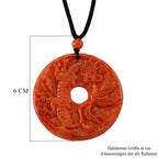 Burmesischer Rote Jadeit Jade Halskette Flexibles cm ca. 93.00 ct