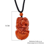 Burmesischer Rote Jadeit Jade Halskette Flexibles cm ca. 83.00 ct