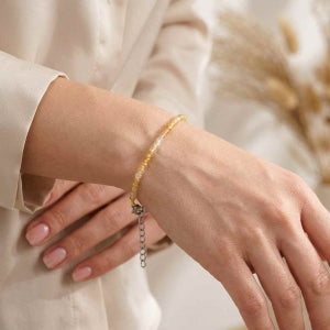 Citrin Armband ca. 18+5cm Extender 316L Edelstahl ca. 8.00 ct