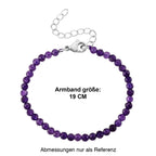Afrikanischer Amethyst Armband ca. 19 cm 316L Edelstahl ca. 20.00 ct