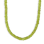 D'Joy AA Natürliche Peridot Halskette ca. 45 cm 925 Silber Rhodiniert ca. 100.00 ct