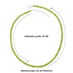 D'Joy AA Natürliche Peridot Halskette ca. 45 cm 925 Silber Rhodiniert ca. 100.00 ct