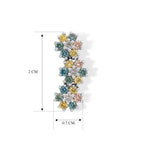 LUXURIANT DIAMOND - Lab Grown Blauer Diamant SI-GH, Lab Grown Diamant Ohrringe 925 Silber Rhodiniert ca. 1,52 ct.