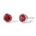 D'Joy Lab Grown Padparadscha-Saphir Ohrringe 925 Silber Rhodiniert ca. 2.19 ct