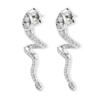 LUXURIANT DIAMOND - Lab Grown Diamant SI-GH Ohrringe 925 Silber Rhodiniert ca. 0,57 ct.