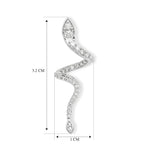 LUXURIANT DIAMOND - Lab Grown Diamant SI-GH Ohrringe 925 Silber Rhodiniert ca. 0,57 ct.
