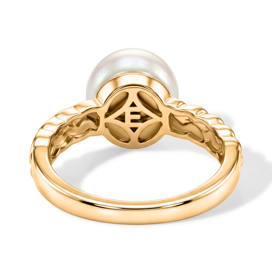 EVER TRUE Süßwasser Perle (9-9.5 mm) Ring 950 Kupfer (Größe 20.00)