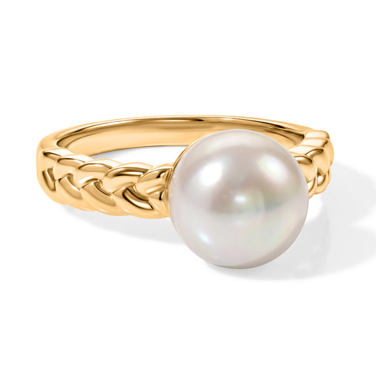 EVER TRUE Süßwasser Perle (9-9.5 mm) Ring 950 Kupfer (Größe 20.00)