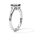LUXURIANT DIAMOND - Lab Grown Blauer Diamant SI Ring 925 Silber Rhodiniert (Größe 18.00) ca. 1,05 ct