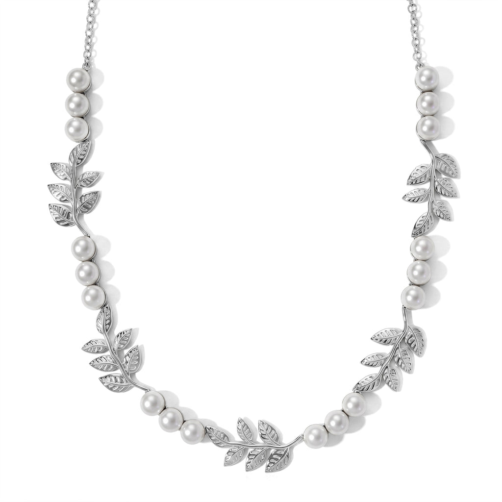 EVER TRUE Süßwasser Perle (7-7.5 mm) Halskette ca. 45 cm 950 Kupfer, Silberfarben, 45.16 ct