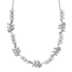 EVER TRUE Süßwasser Perle (7-7.5 mm) Halskette ca. 45 cm 950 Kupfer, Silberfarben, 45.16 ct