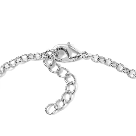 EVER TRUE Süßwasser Perle (7-7.5 mm) Armband ca. 19 cm 950 Kupfer, Silberfarben, 22.58 ct