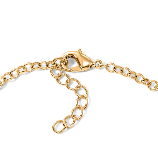 EVER TRUE Süßwasser Perle (7-7.5 mm) Armband ca. 19 cm 950 Kupfer, Goldfarben, 22.58 ct