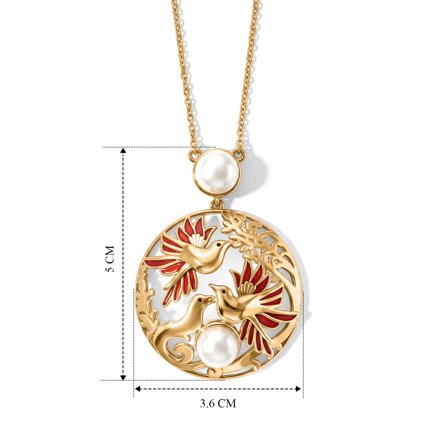 EVER TRUE Süßwasser Perle (9.5-10 mm) Halskette ca. 45 cm 950 Kupfer 8.75 ct