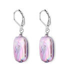 Lila Keshi Perle Ohrringe 316L Edelstahl