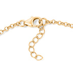 D'Joy AA Natürlicher, äthiopischer Welo Opal Armband ca. 19 cm +2.5 cm Extender 925 Silber 750 Gelbgold vermeil ca. 2,76 ct.