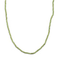 Natürliche Peridot Halskette ca. 45 cm 316L Edelstahl ca. 130.00 ct