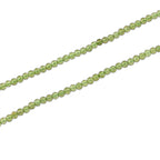 Natürliche Peridot Halskette ca. 45 cm 316L Edelstahl ca. 130.00 ct