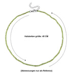 Natürliche Peridot Halskette ca. 45 cm 316L Edelstahl ca. 130.00 ct
