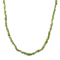 Natürliche Peridot Halskette, ca. 45 cm 316L Edelstahl ca. 90.00 ct