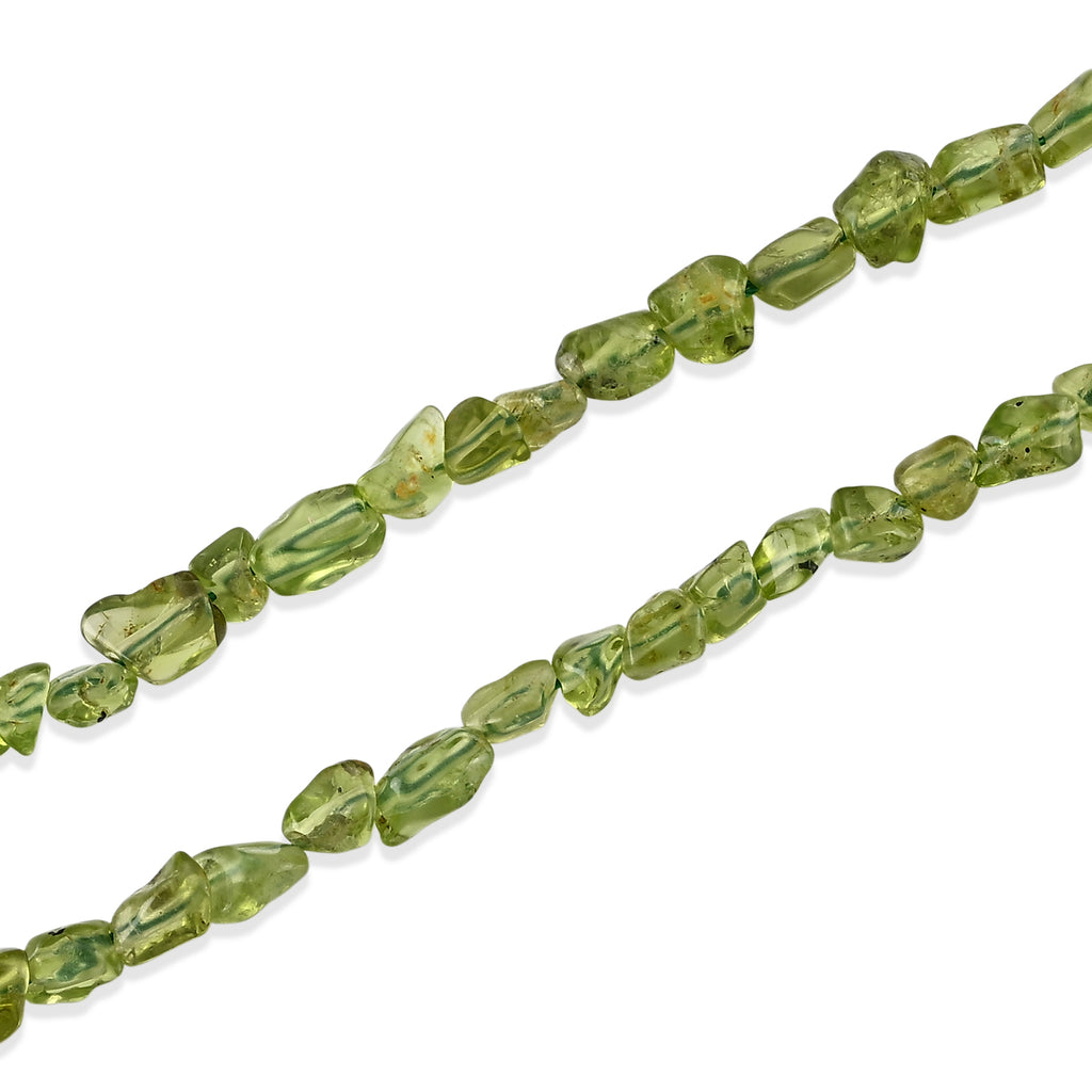 Natürliche Peridot Halskette, ca. 45 cm 316L Edelstahl ca. 90.00 ct