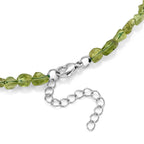 Natürliche Peridot Halskette, ca. 45 cm 316L Edelstahl ca. 90.00 ct