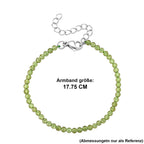 Natürliches Peridot Armband ca. 18 cm 316L Edelstahl ca. 15.00 ct