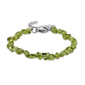 Natürliches Peridot Armband, ca. 18 cm 316L Edelstahl ca. 30.00 ct