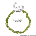 Natürliches Peridot Armband, ca. 18 cm 316L Edelstahl ca. 30.00 ct
