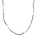 Mehrfarbige-Turmalin Halskette ca. 45 cm 316L Edelstahl ca. 20.00 ct