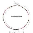 Mehrfarbige-Turmalin Halskette ca. 45 cm 316L Edelstahl ca. 20.00 ct