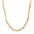 Citrin Halskette ca. 50 cm 316L Edelstahl ca. 115.00 ct