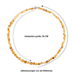 Citrin Halskette ca. 50 cm 316L Edelstahl ca. 115.00 ct