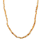 Citrin Halskette ca. 50 cm 316L Edelstahl ca. 115.00 ct