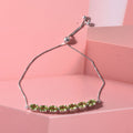 D'Joy Peridot Armband ca. 19 cm 925 Silber Rhodiniert ca. 4.81 ct
