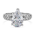 D'Joy Moissanit Ring 925 Silber Rhodiniert (Größe 18.00) ca. 2,07 ct