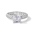 D'Joy Moissanit Ring 925 Silber Rhodiniert (Größe 19.00) ca. 1,90 ct