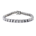 D'Joy Moissanit (Rund) Armband ca. 20 cm 925 Silber Rhodiniert ca. 19.12 ct