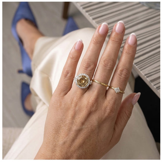 LUXORO AAA Turkizit, Weißer Diamant Ring 417 Gold (Größe 18.00)   (10-16 Werktage Lieferzeit) ca. 3,77 ct