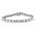 D'Joy Moissanit (Radiant) Armband ca. 19 cm 925 Silber Rhodiniert ca. 15.73 ct