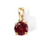 LUXURIANT DIAMOND - AAA Lab Grown Rubin Anhänger 925 Silber Gold ca. 1,37 ct.