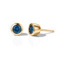 D'Joy Neon Apatit Ohrringe 925 Silber Vergoldet ca. 0,97 ct.