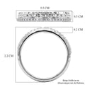 LUXURIANT DIAMOND - Lab Grown Diamant SI-GH Ring 925 Silber Rhodiniert (Größe 18.00) ca. 0.15 ct