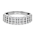 LUXURIANT DIAMOND - Lab Grown Diamant SI-GH Ring 925 Silber Rhodiniert (Größe 18.00) ca. 1.12 ct