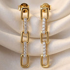 LUXURIANT SGL zertifizierte SI-GH Labor Diamant Ohrringe, 925 Silber 750 Gelbgold Vermeil - 0,26 ct.