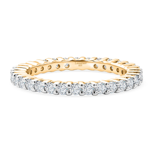 LUXURIANT DIAMOND - Lab Grown Diamant SI-GH SGL zertifiziert Ring 925 Silber Rhodiniert (Größe 18.00) ca. 0,95 ct